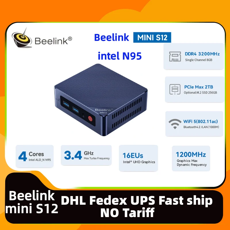Beelink ̴ ũž ̹ 繫 ̴ ǻ, ̴ S12, Win11,  12 ° N95, 8 GB, 16GB, 256 GB, 500GB
